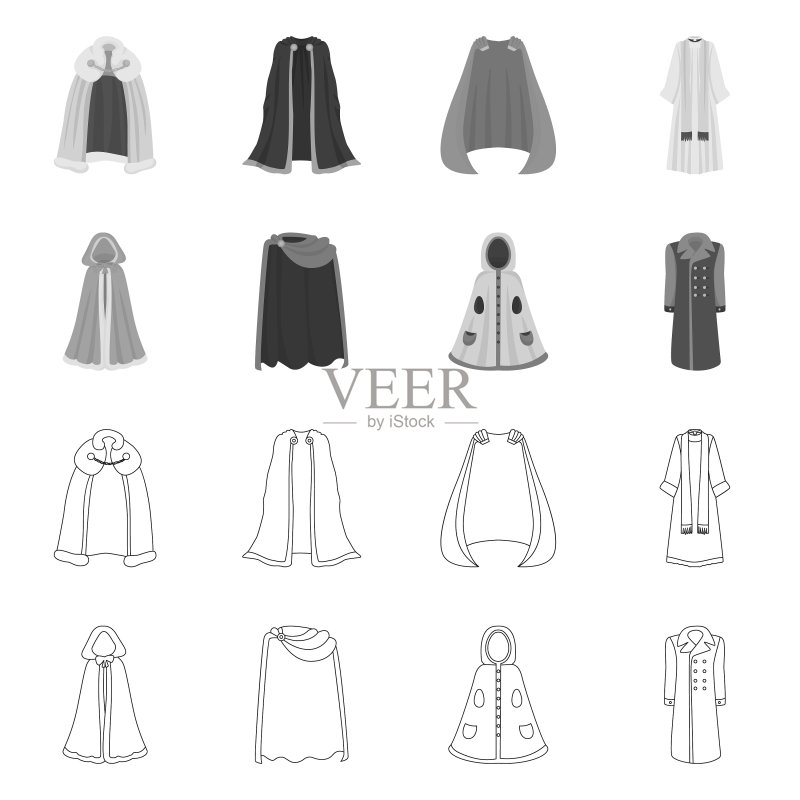 材料和服装logo设计套装图标素材
