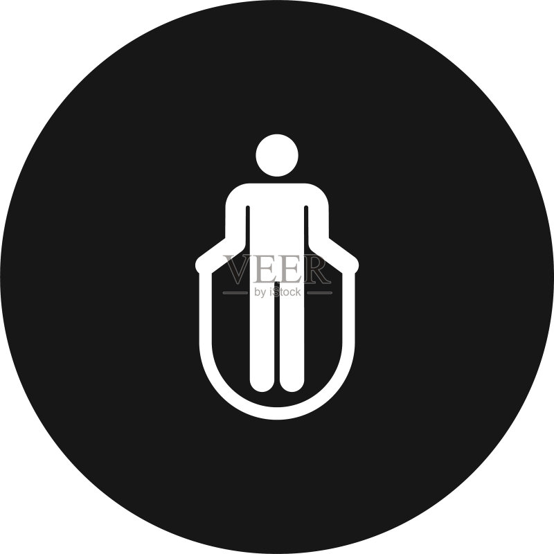 跳绳图标简约汽车标志图标素材