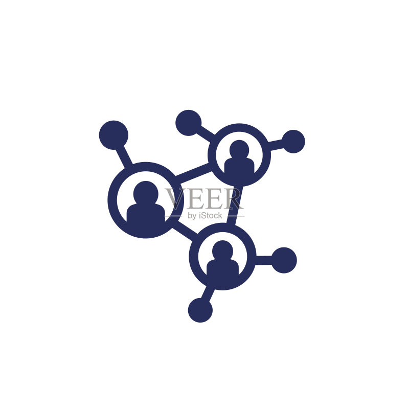 网络连接人群图标图标素材