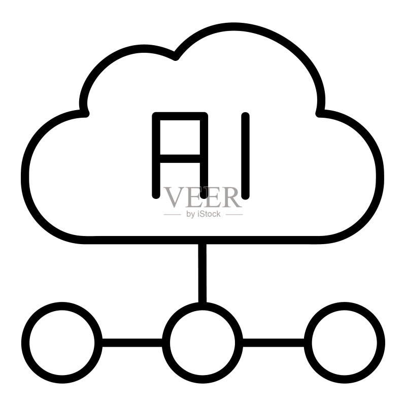 云计算AI图标图标素材