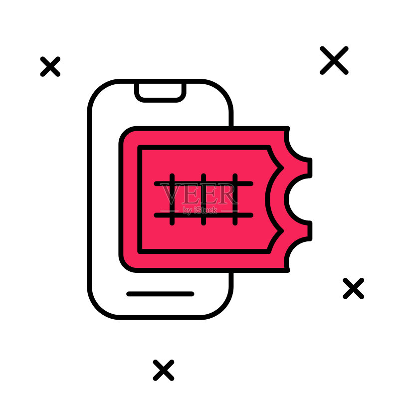在线订票App界面图标图标素材