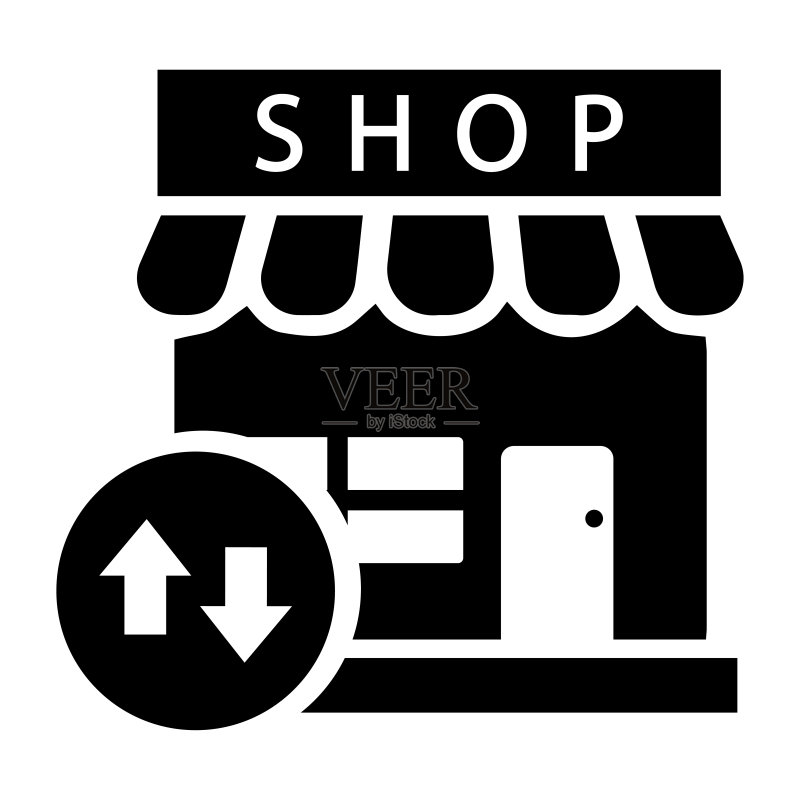 转换商店、店铺、市场图标图标素材