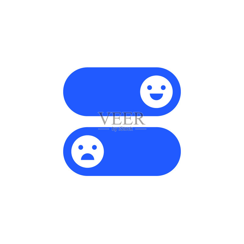 带表情的开关按钮图标素材