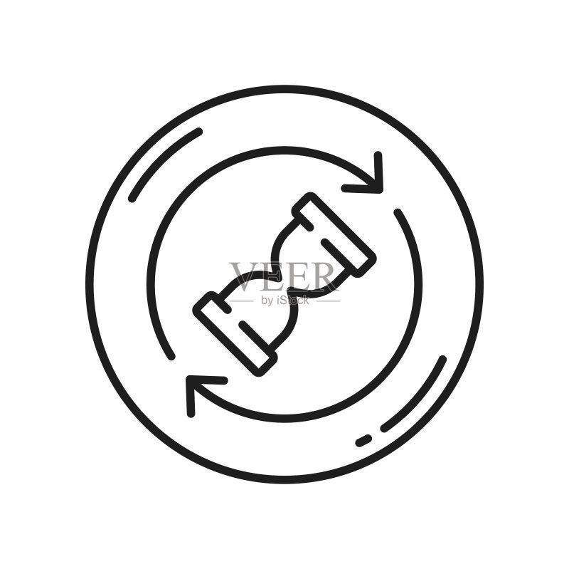 沙漏计时器图标图标素材