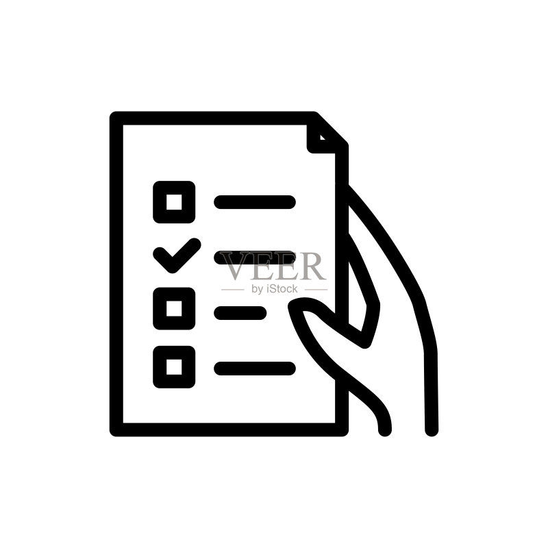 复选框线条图标图标素材