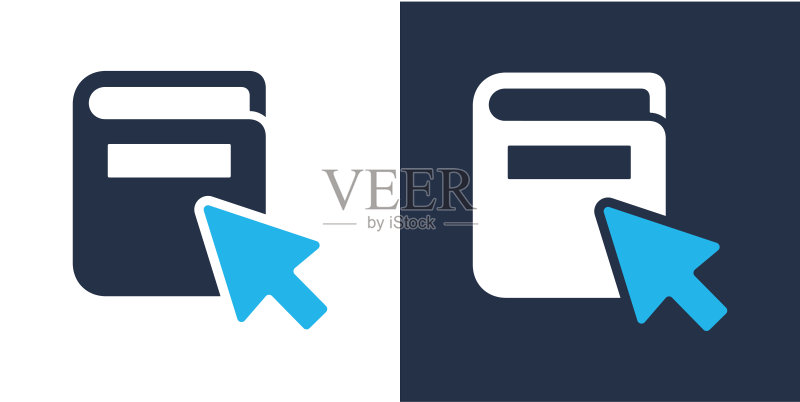 点击书籍图标,矢量实体图标,用于网站设计、logo、App、模板、UI等图标素材