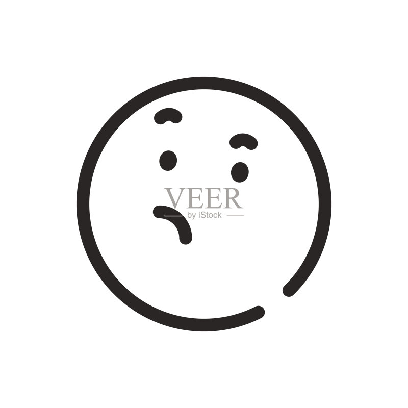 线条艺术表情符号合集图标素材
