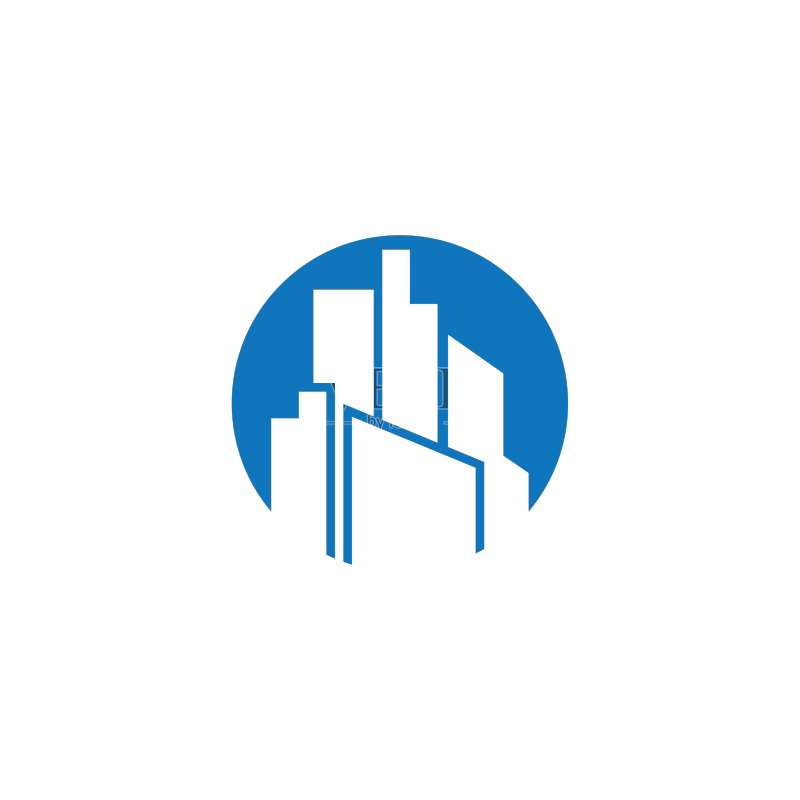 现代城市天际线图标素材