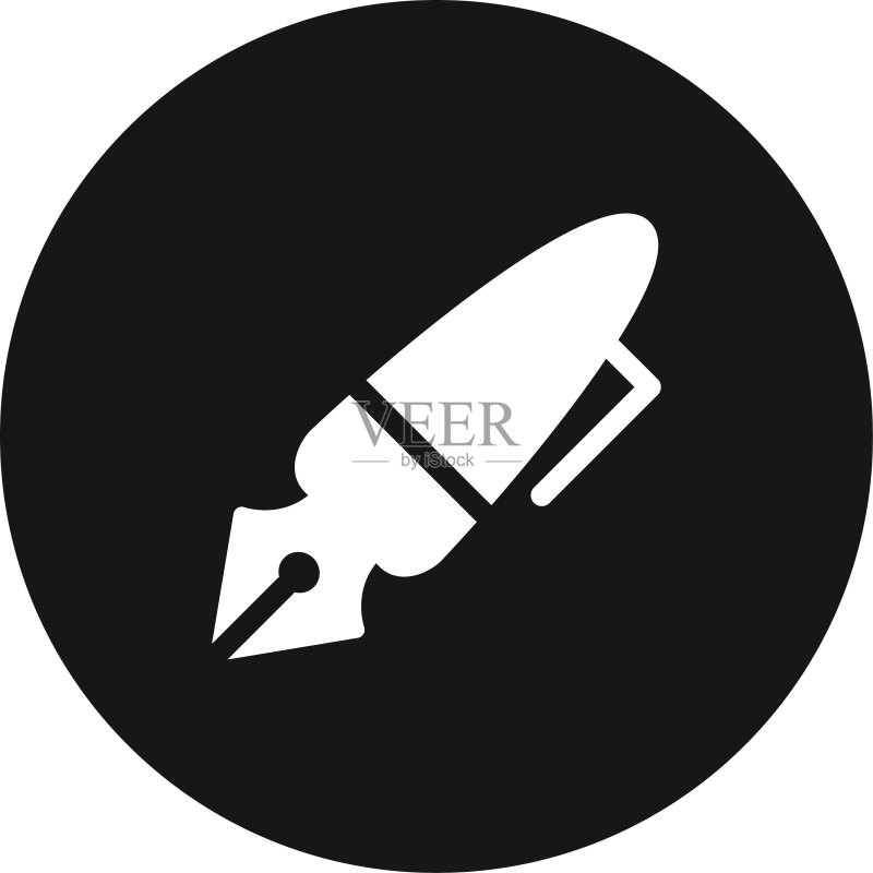 钢笔图标,适用于网站和APP的简约符号图标素材