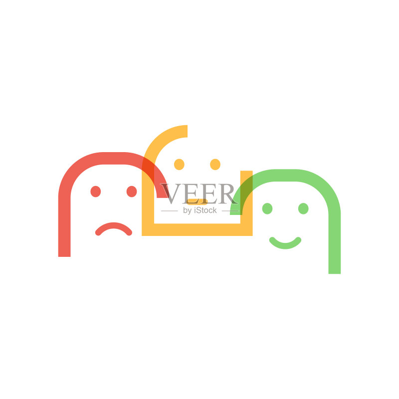 客户满意度表情符号图标素材