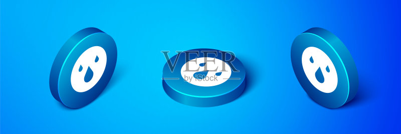 2.5D水滴图标图标素材