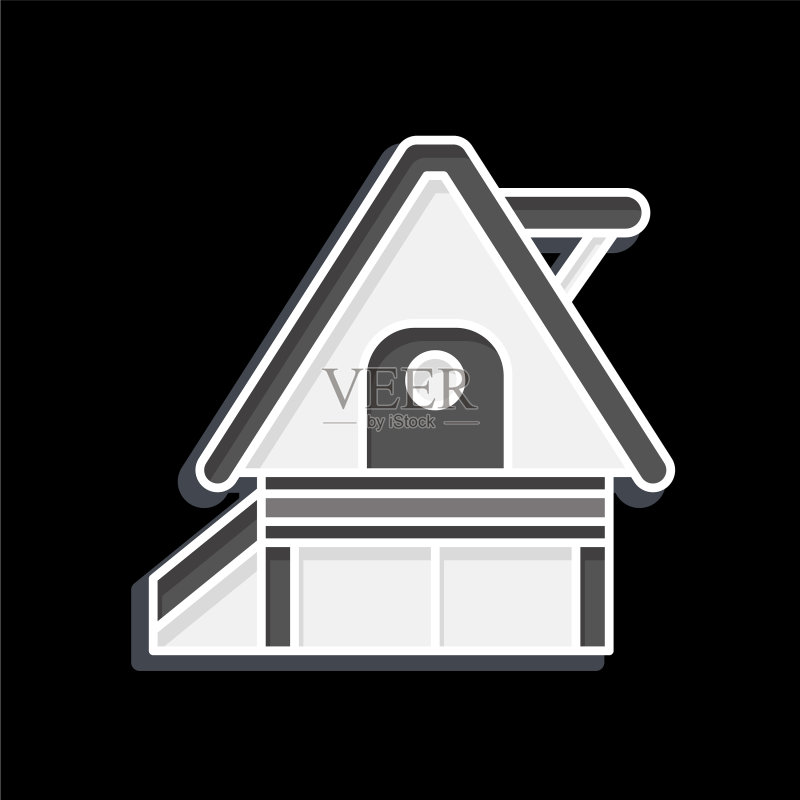 与住宿相关的度假屋图标图标素材