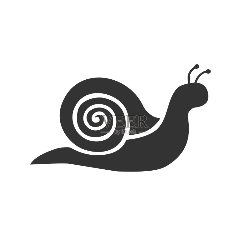 蜗牛Logo模板矢量图标设计图标素材