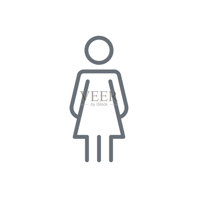女性符号线条图标图标素材