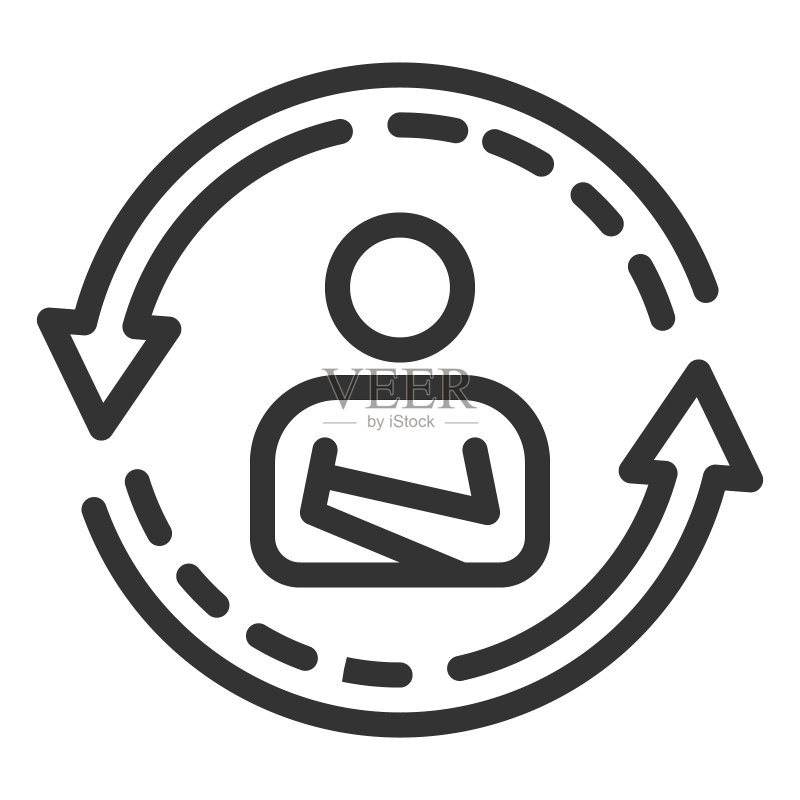 沟通图标线条轮廓矢量符号图形插图图标素材