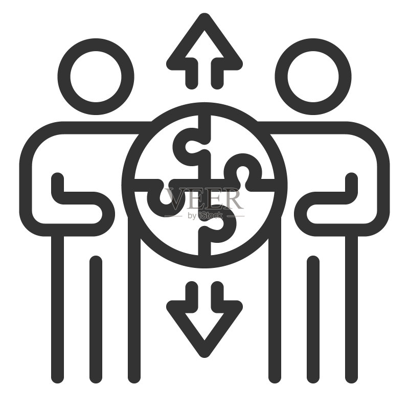 连贯性线性图标矢量符号图形图标素材
