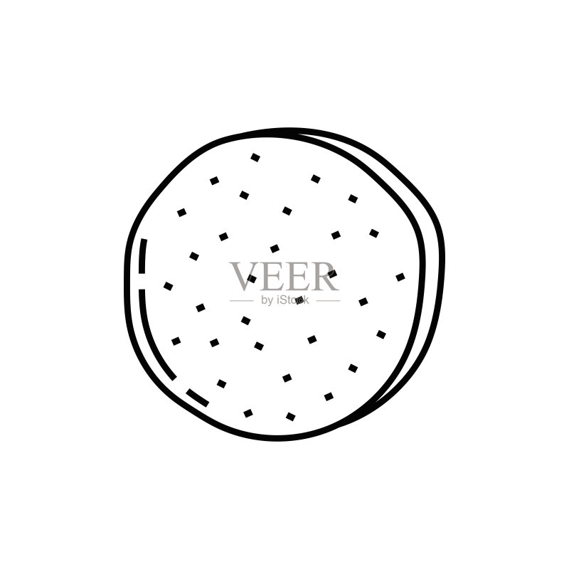 饼干线性图标图标素材