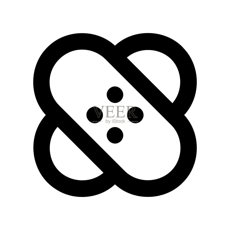医用贴片矢量图标。胶布符号。矢量EPS 10图标素材