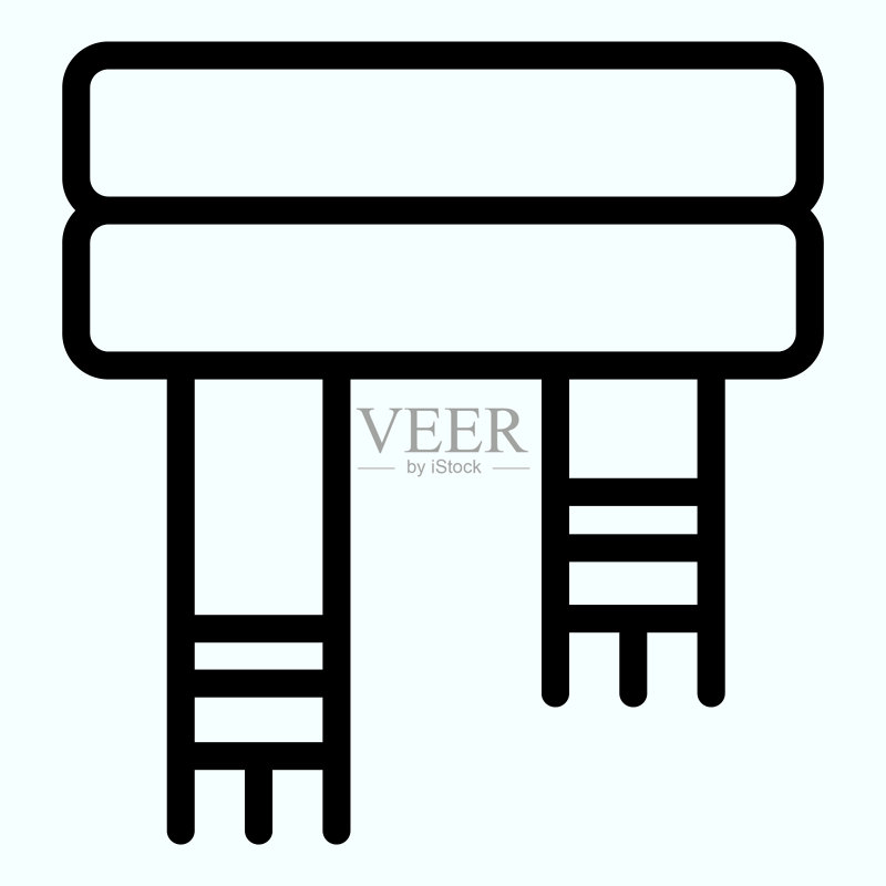 围巾线条图标图标素材