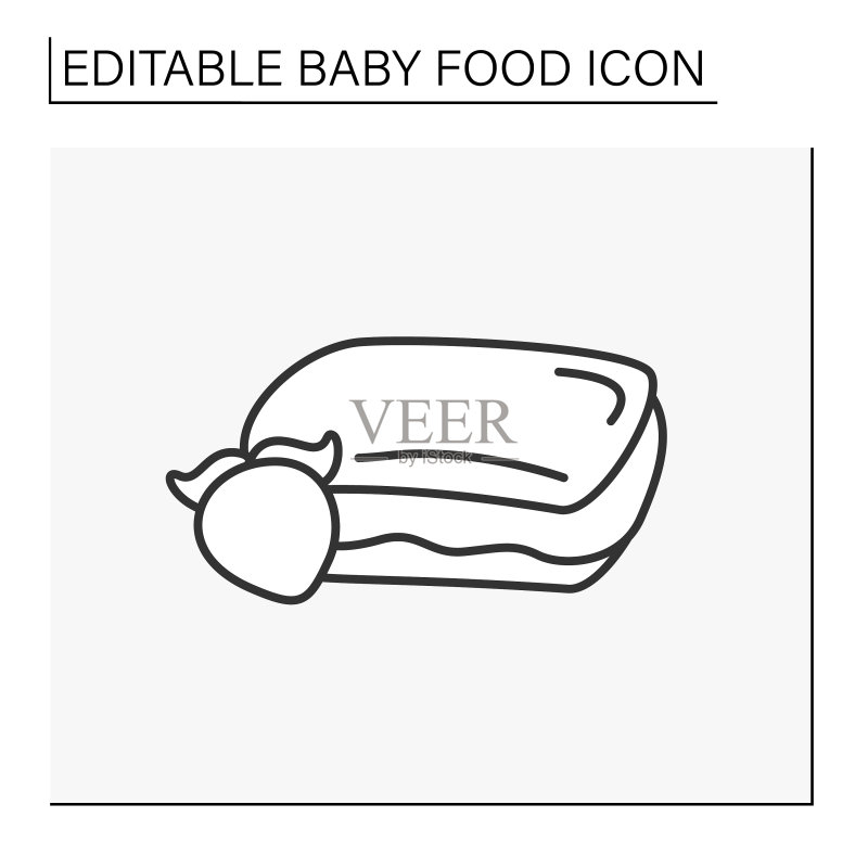 健康食品线性图标图标素材