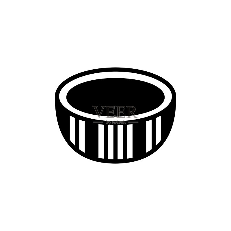 矢量木碗图标图标素材