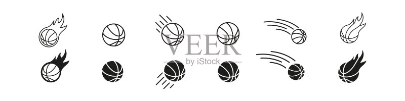 篮球图标合集,篮球矢量素材,篮球场图标素材