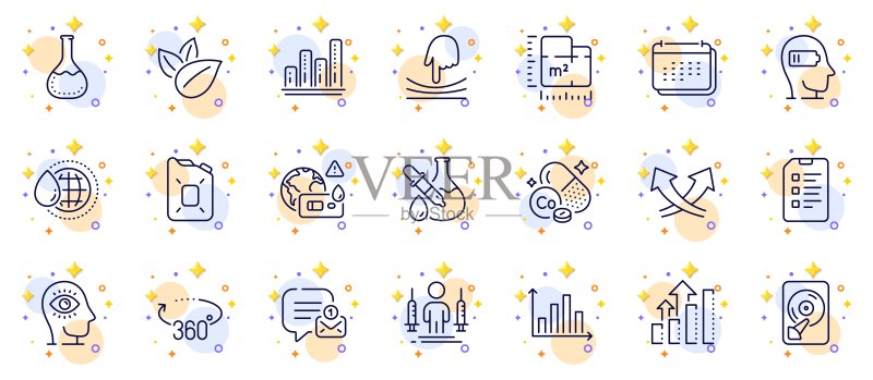 交叉箭头、楼层平面图和油罐线条图标,用于Web应用图标素材