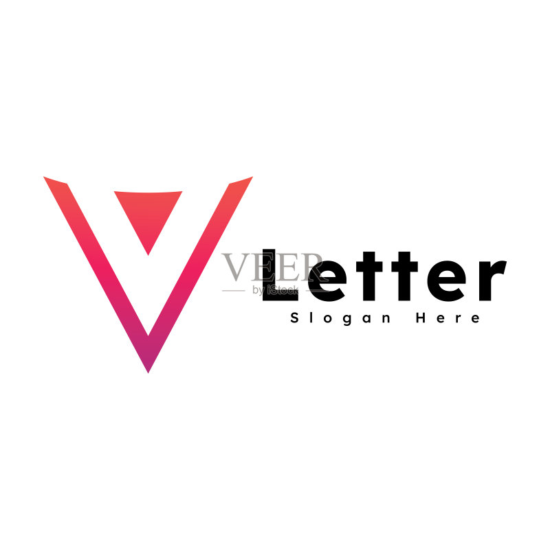 V字母Logo商务模板矢量图标图标素材