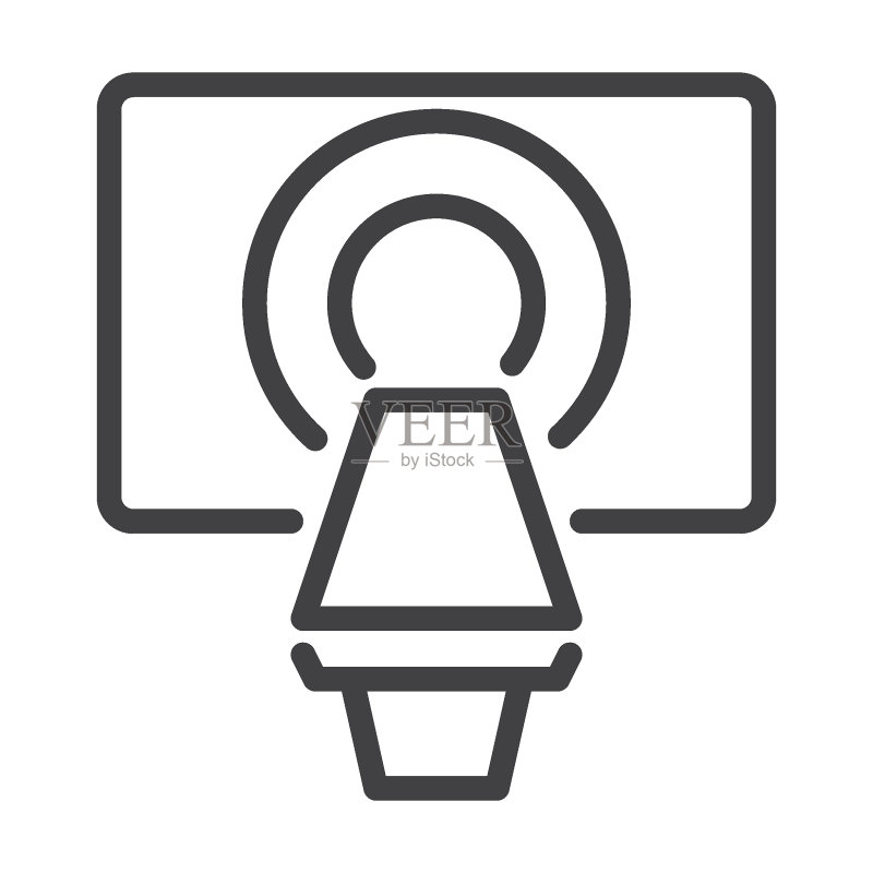 计算机断层扫描线性图标图标素材