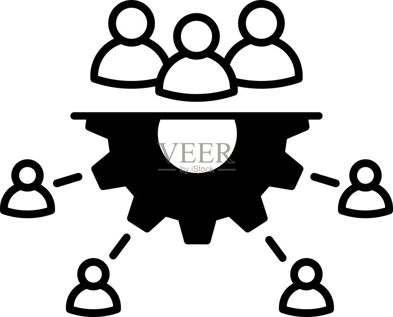 团队管理图标矢量图标素材