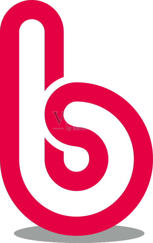 字母SB简约几何无限线条logo图标素材