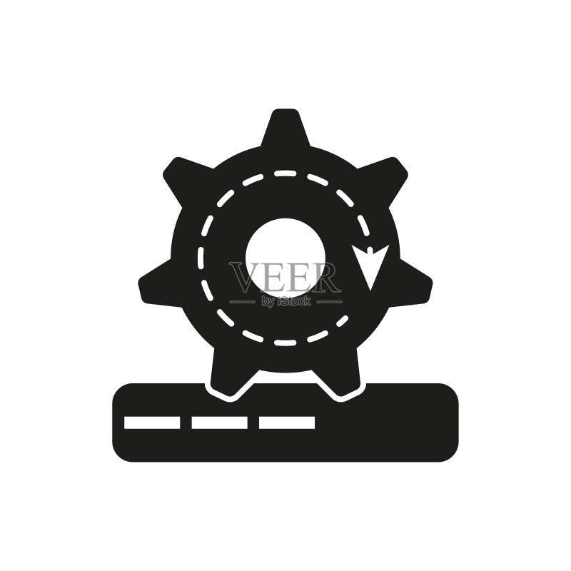 更新系统进度图标,加载过程符号,矢量图,EPS 10图标素材