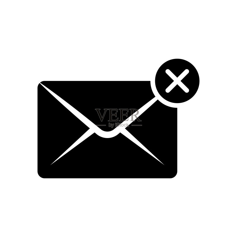 用于多种用途的信封图标矢量图logo模板。 隔离在白色背景上。图标素材