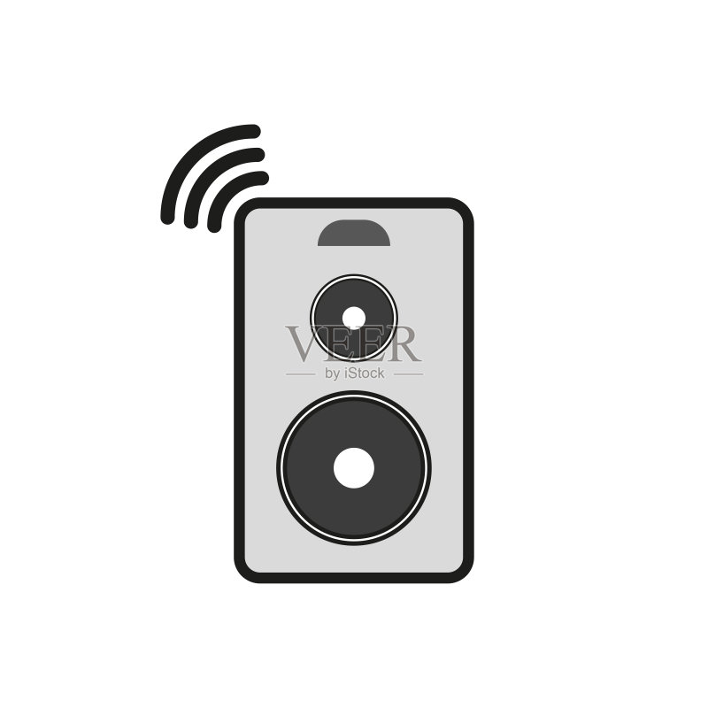 音频扬声器图标矢量插图EPS 10图标素材