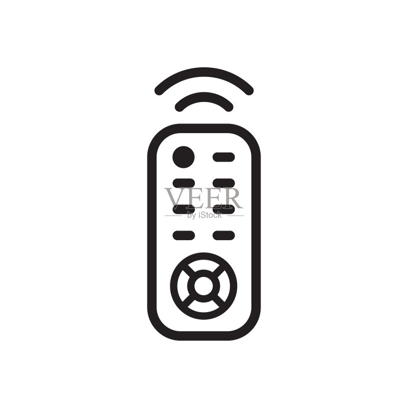 遥控器符号图标矢量设计图标素材