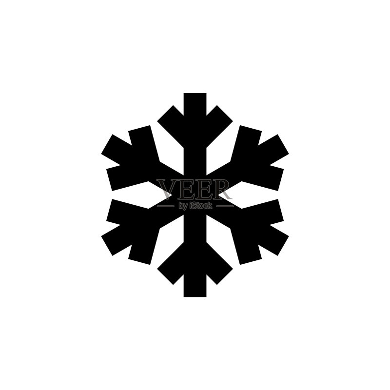 雪花极简符号图标素材