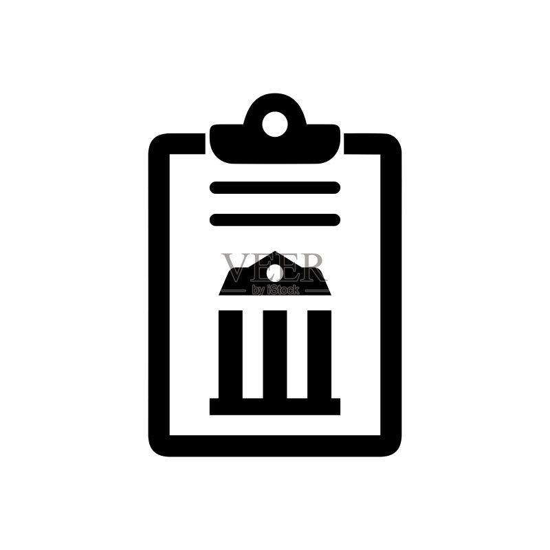 流行的扁平矢量政策图标设计。来自法律与公正系列,矢量图可用于网页和移动设备,EPS10图标素材