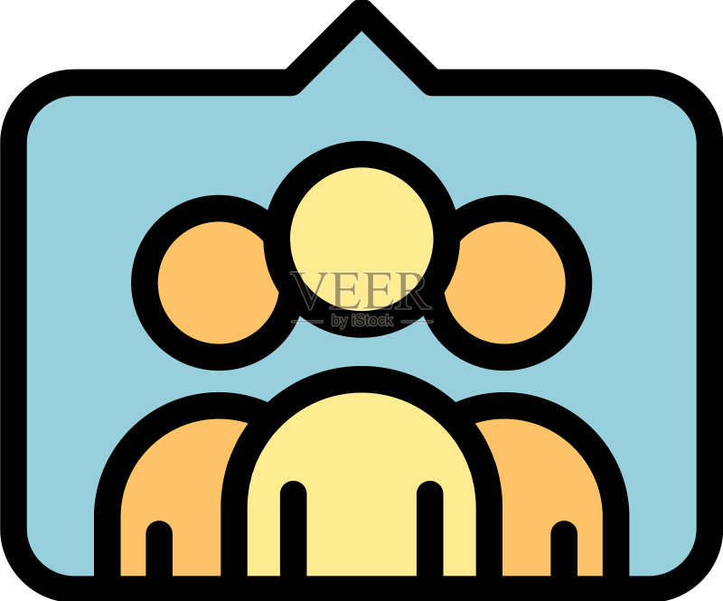 人物消息扁平图标图标素材