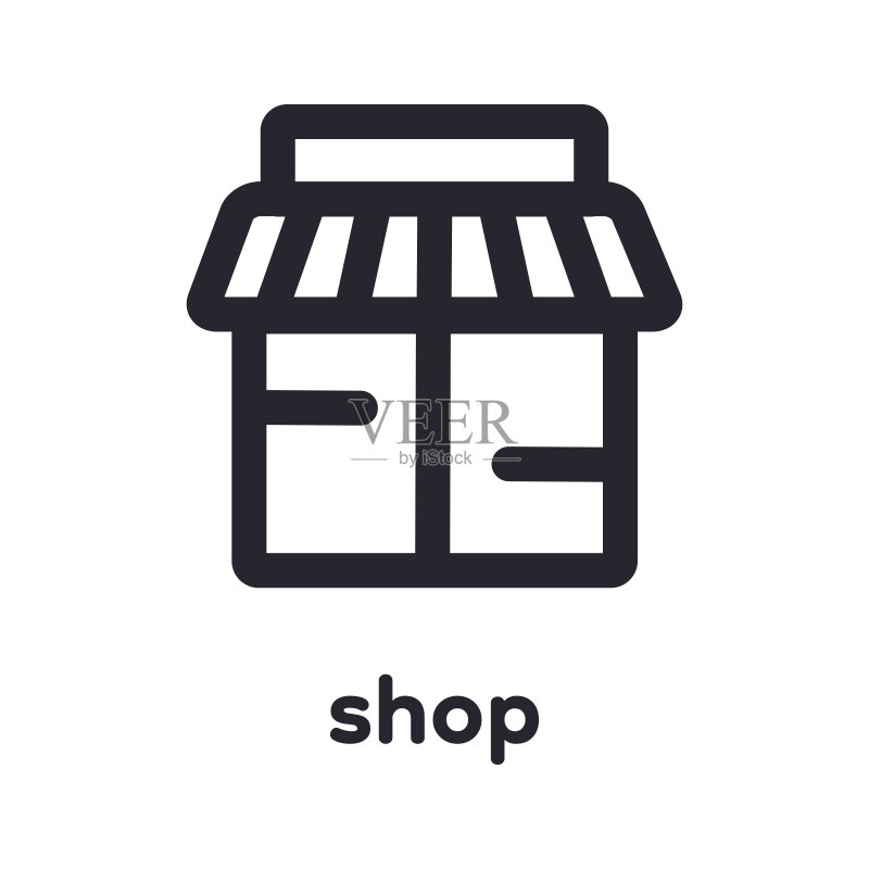 店铺图标矢量素材图标素材