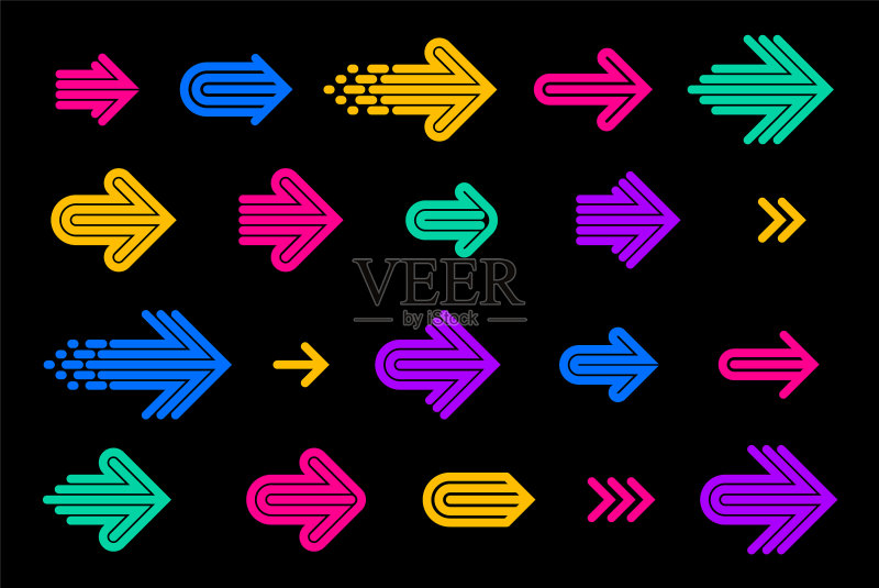 箭头logo集合图标素材