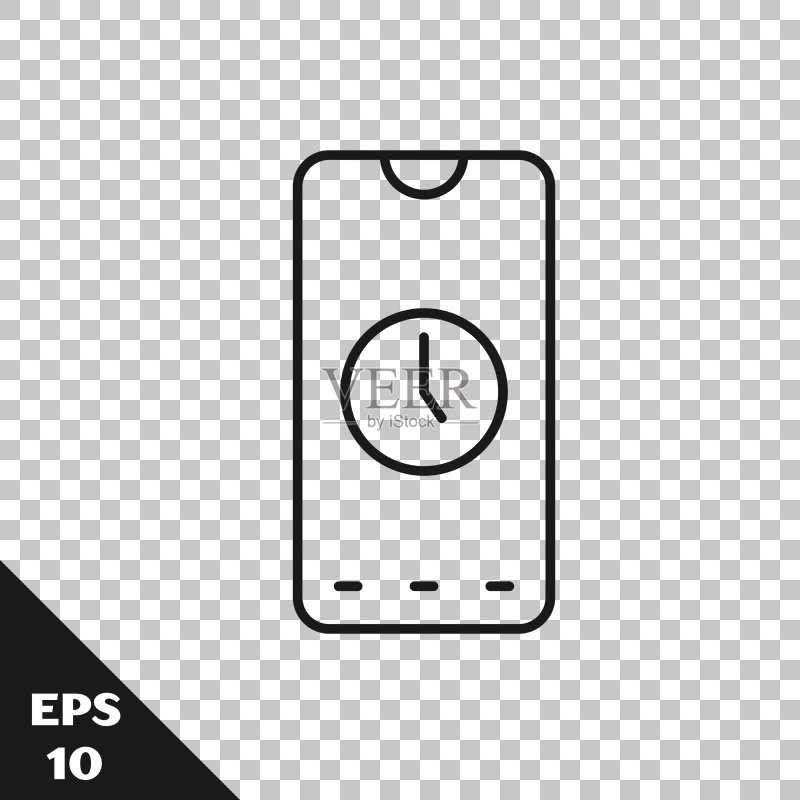 闹钟APP智能手机界面图标素材