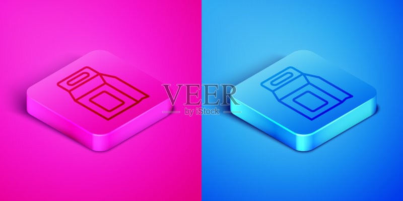 2.5D线条滚筒洗衣机专用洗衣液图标素材