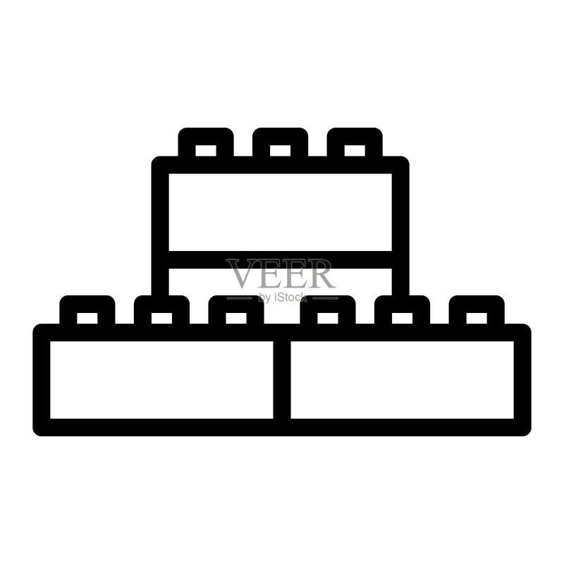 积木玩具概念图标图标素材