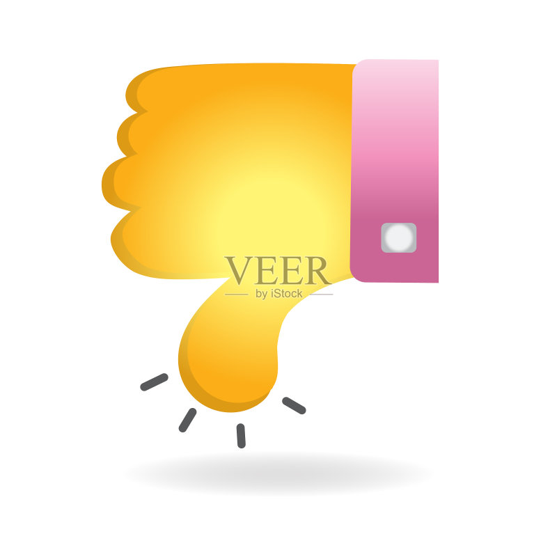 拇指向下表情符号图标图标素材