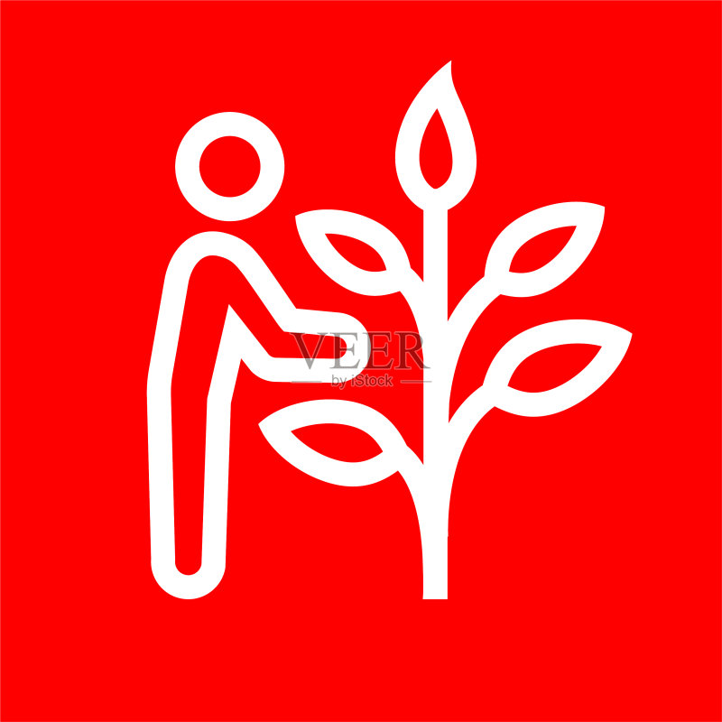 男人和树图标图标素材