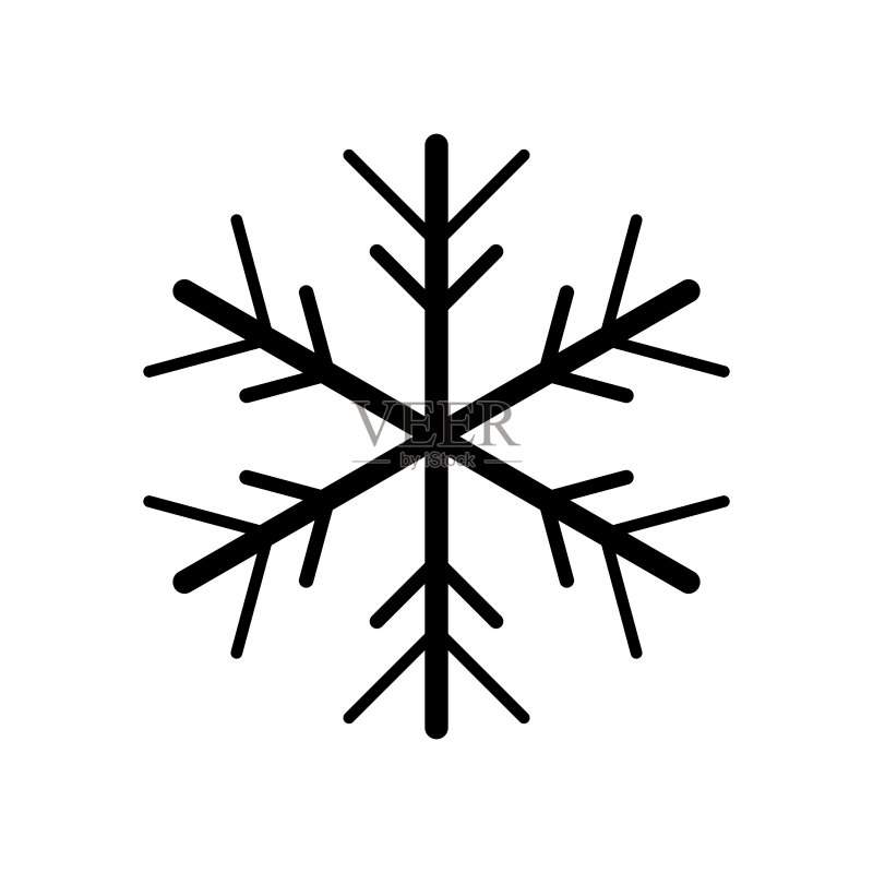 雪花图标设计图标素材