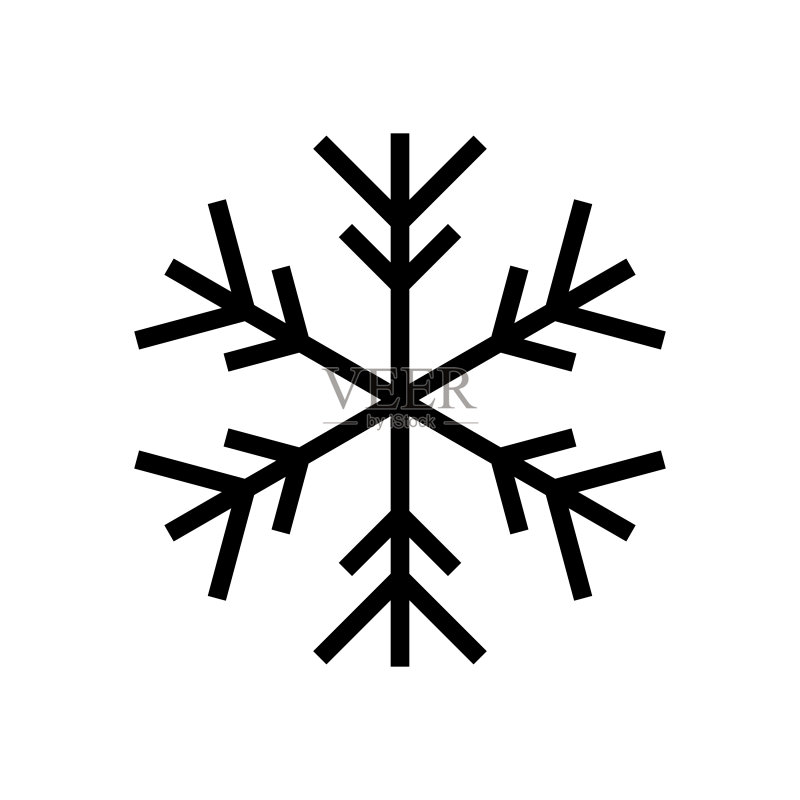 雪花图标设计图标素材