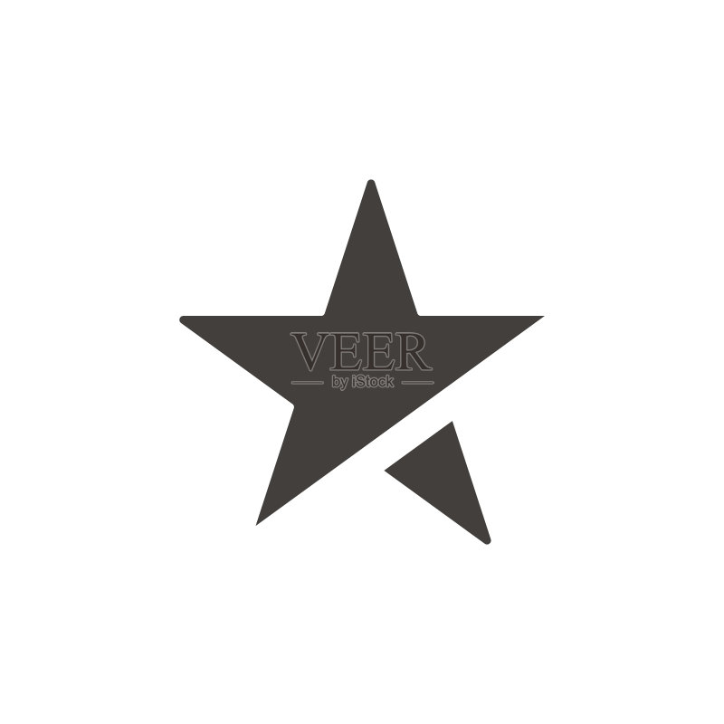 星星形状设计图标图标素材