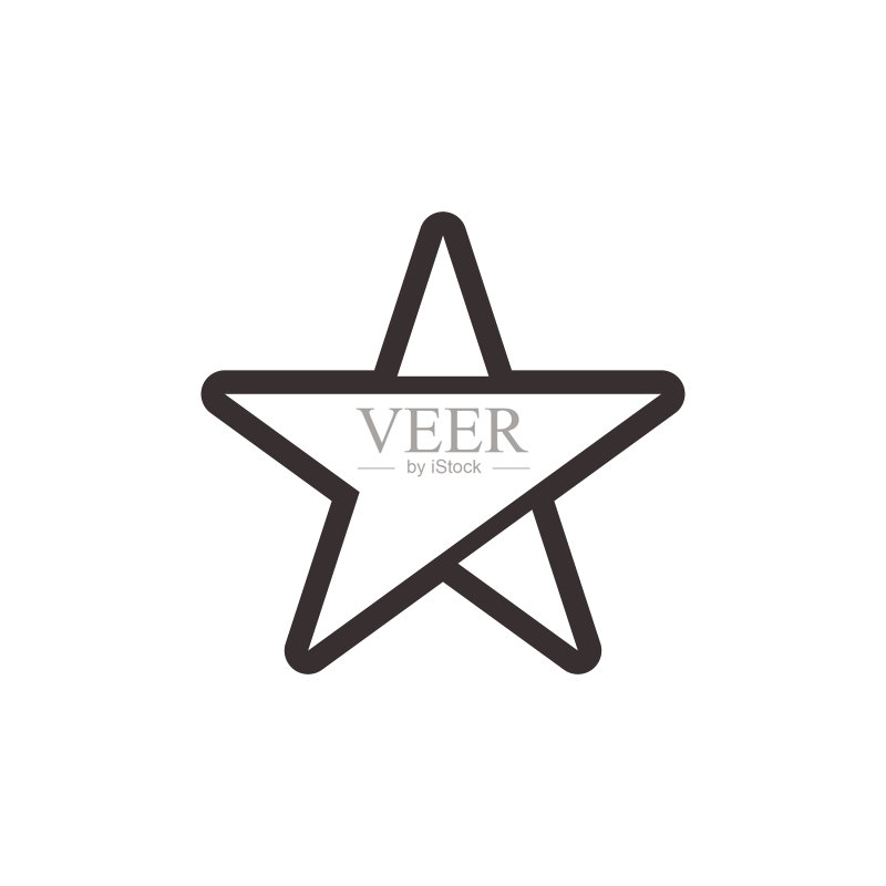 星星形状设计图标图标素材