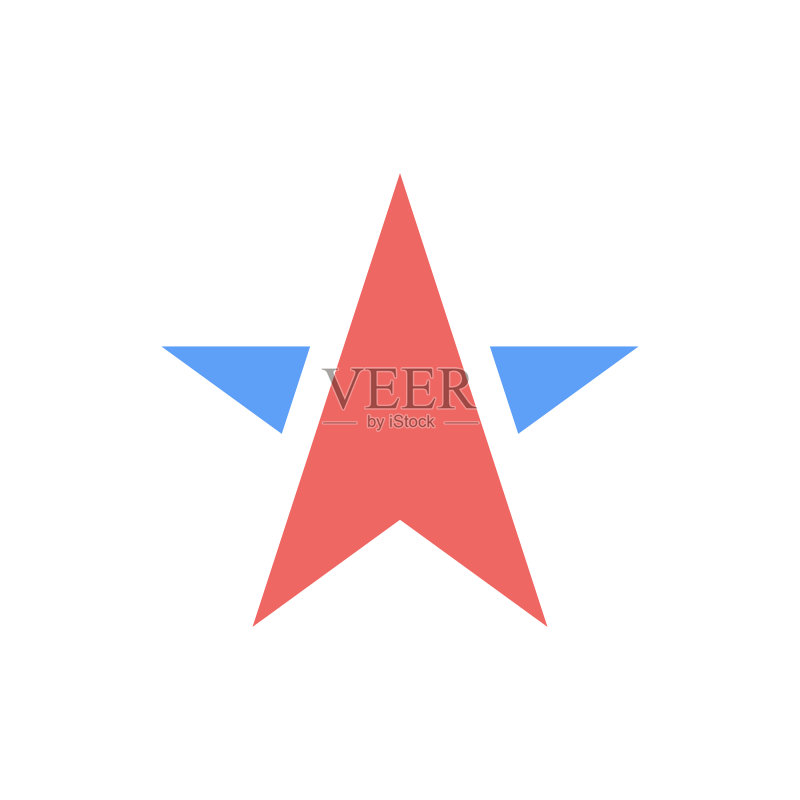 星星形状设计图标图标素材